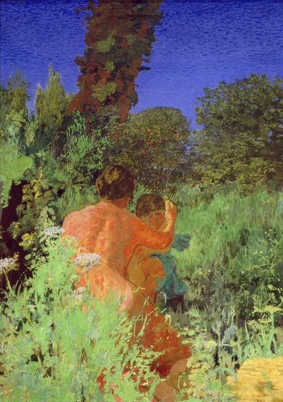 طفولة المشتري ، c.1919-20 (تشويه على قماش) بواسطة كير كزافييه روسيل